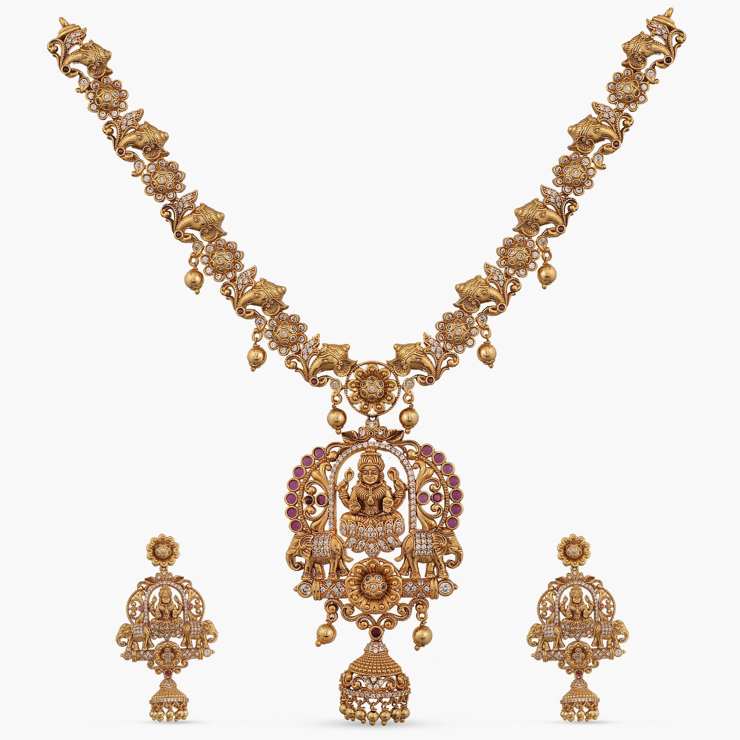 Rosalina Antique CZ Necklace Set 
