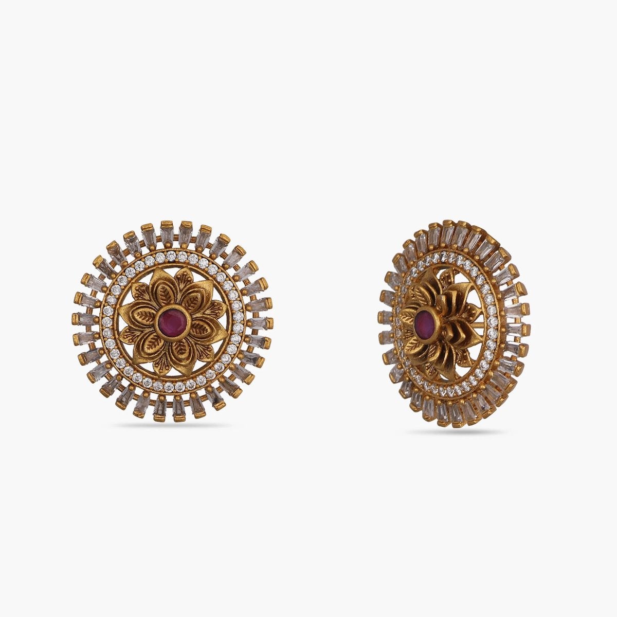 Mesha Nakshatra CZ Earrings