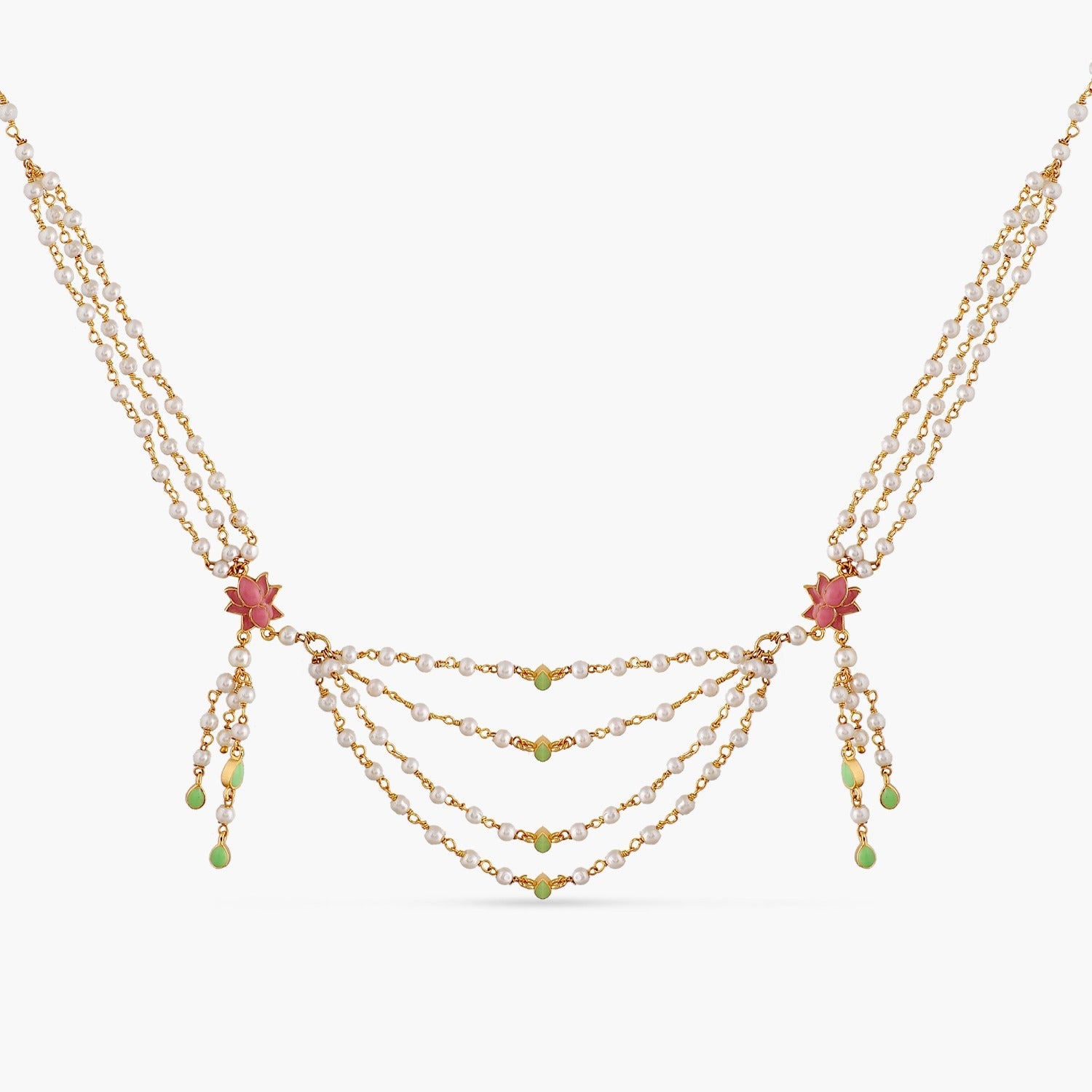 Jalaja Multi Layered Pearl Necklace 