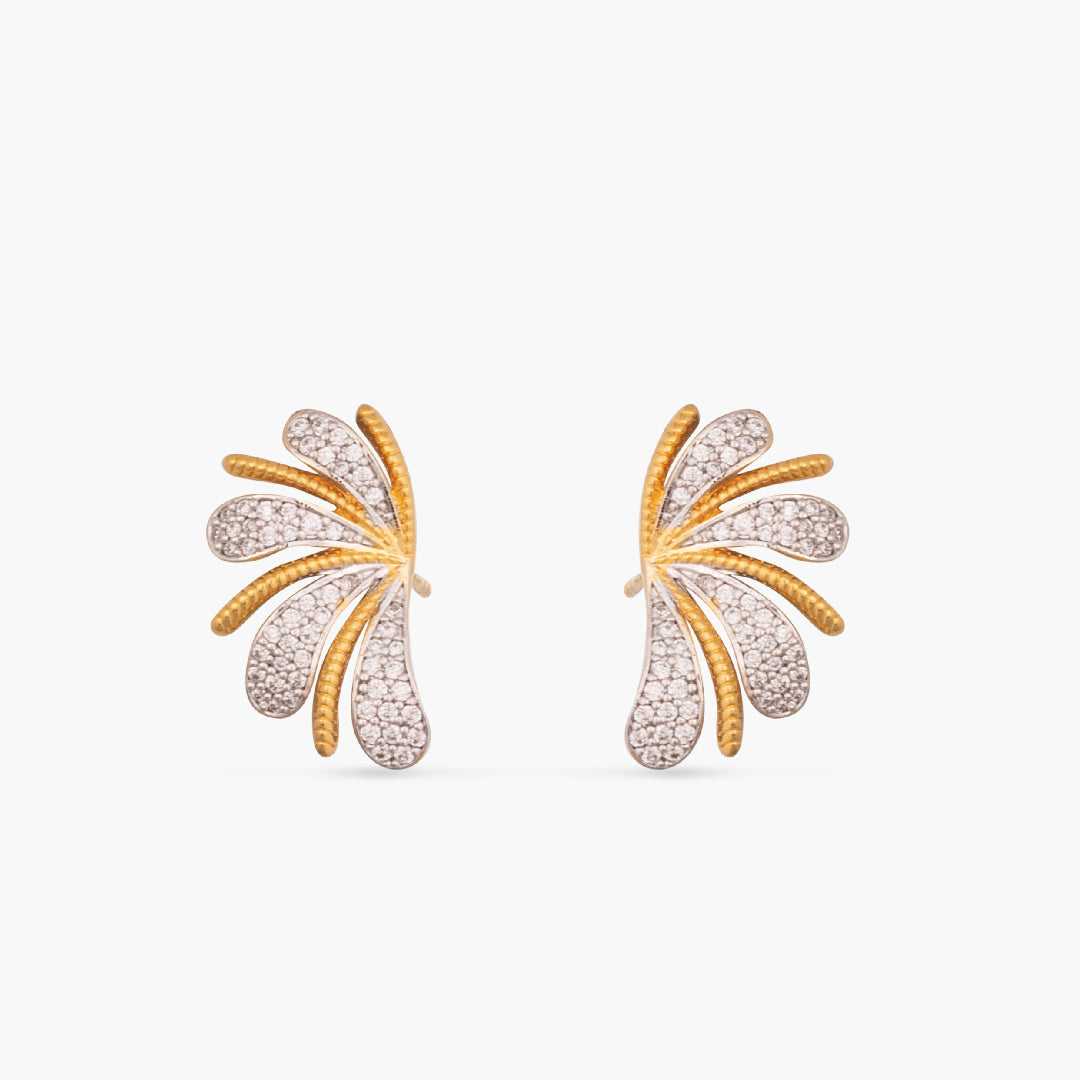 Bloom Classic CZ Delicate 925 Silver Stud Earrings
