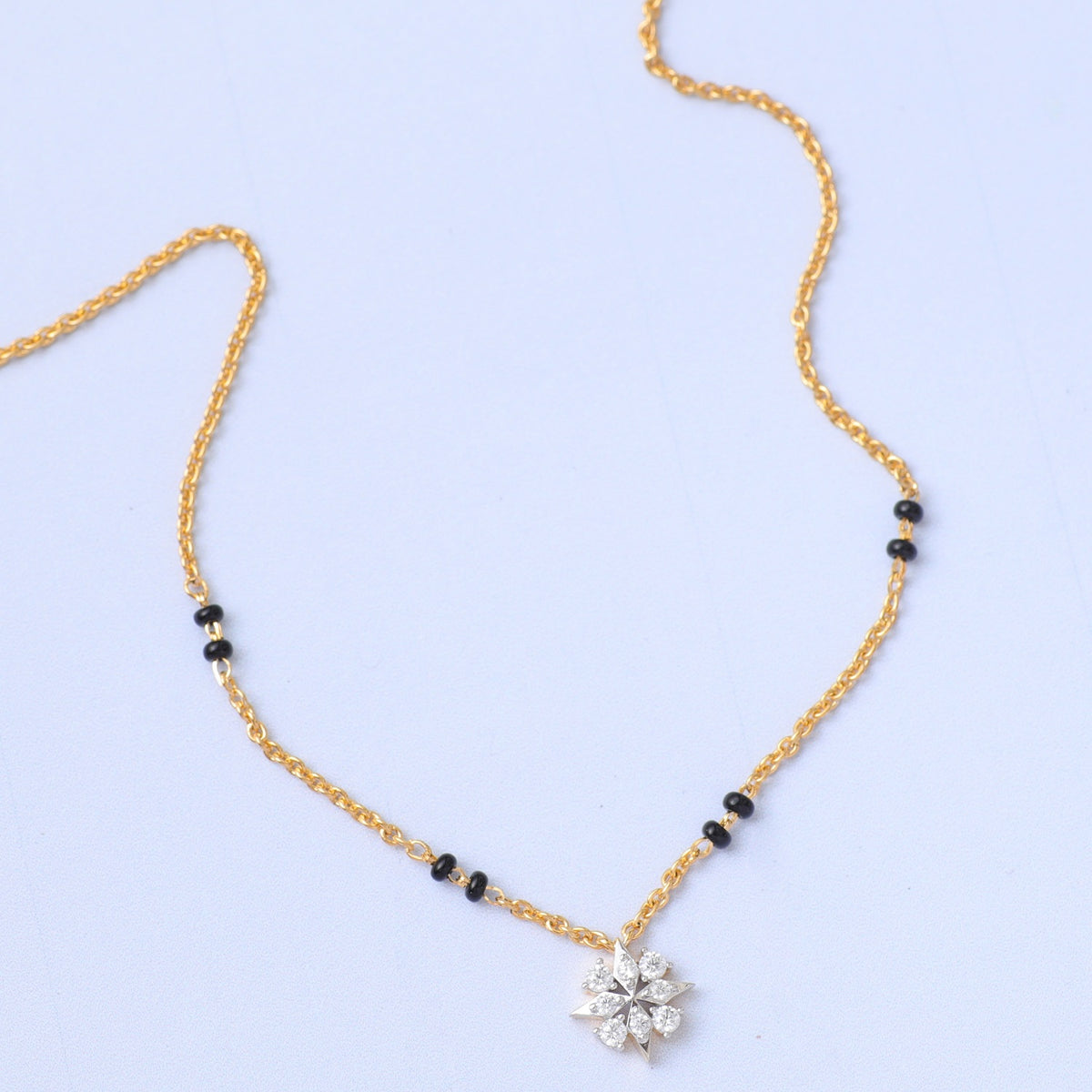 Elegant Charm CZ 925 Silver Mangalsutra