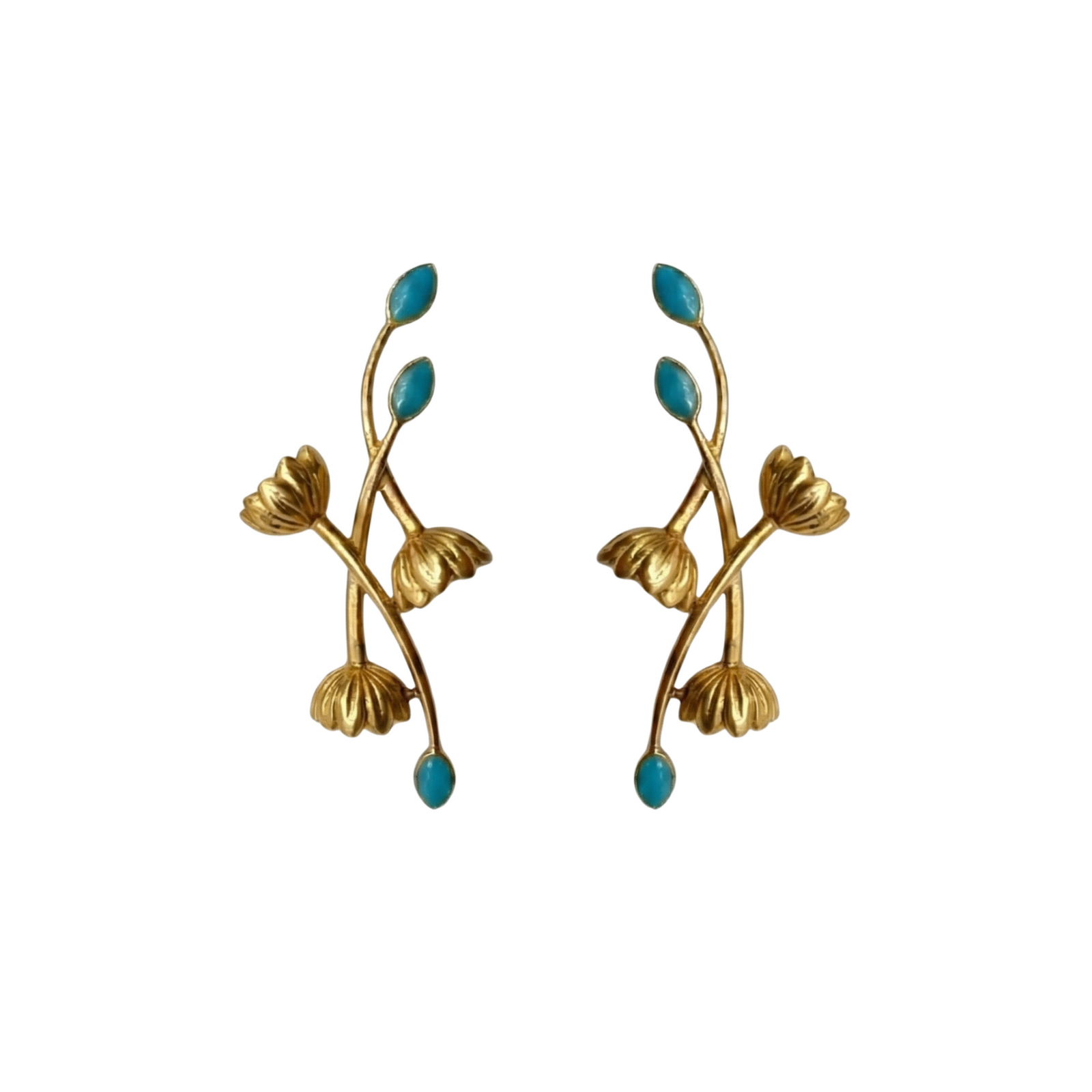 Fleur Lotus Statement Earrings