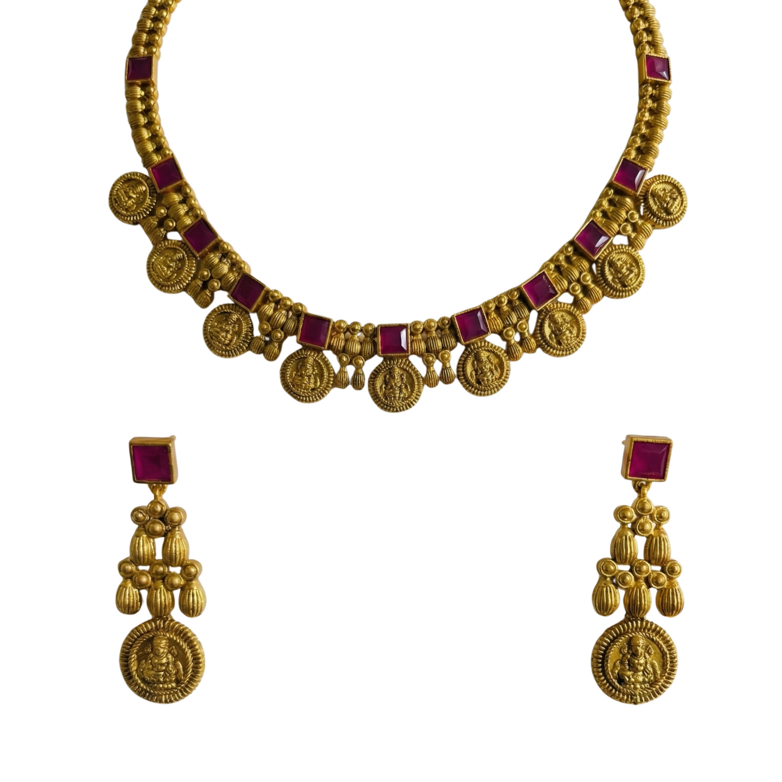 Dwija Antique Necklace Set