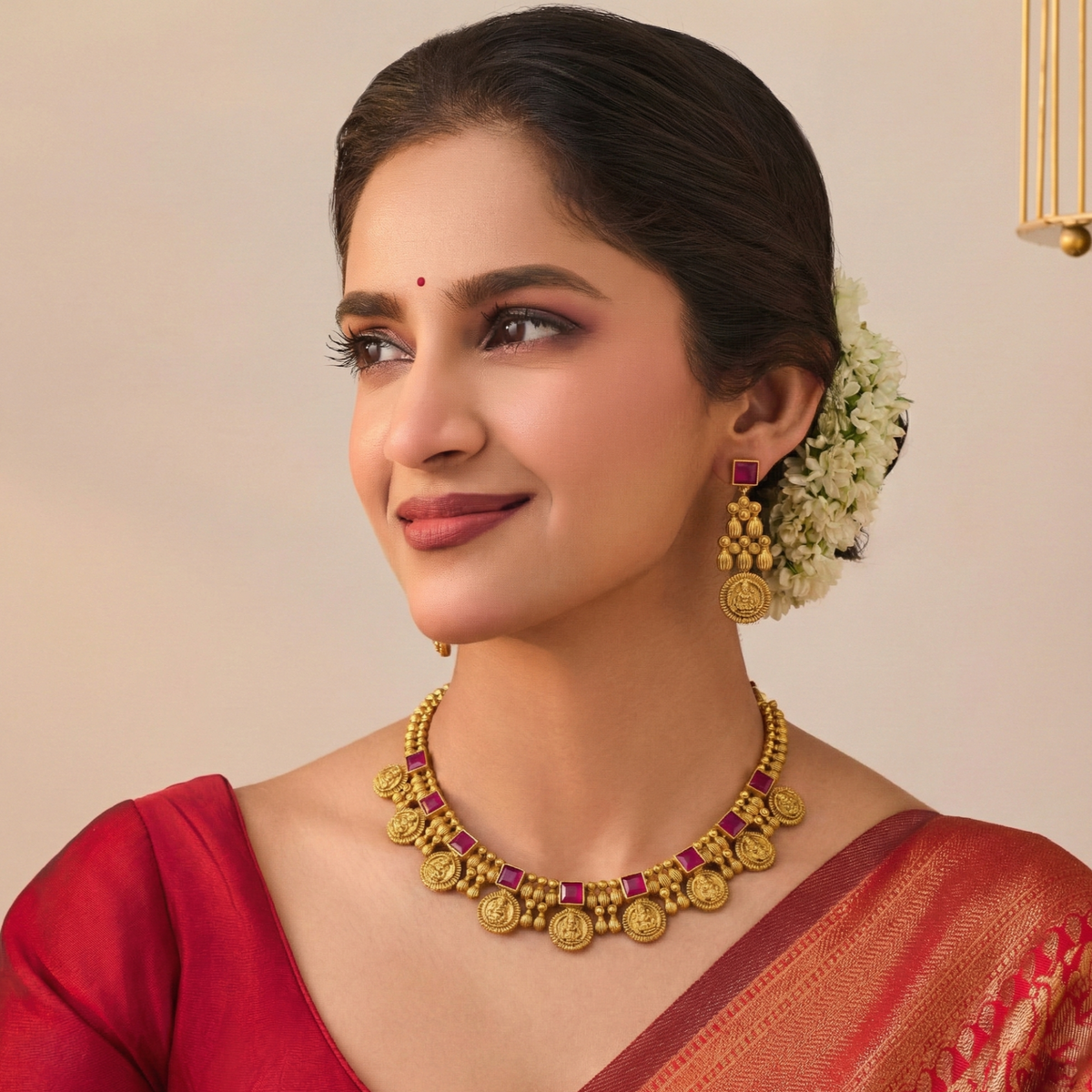 Dwija Antique Necklace Set