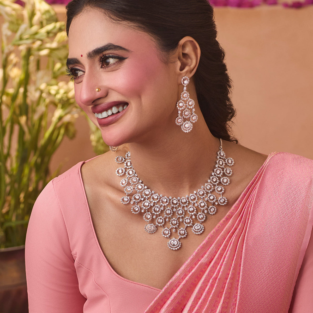 Ruhani Nakshatra CZ Necklace Set