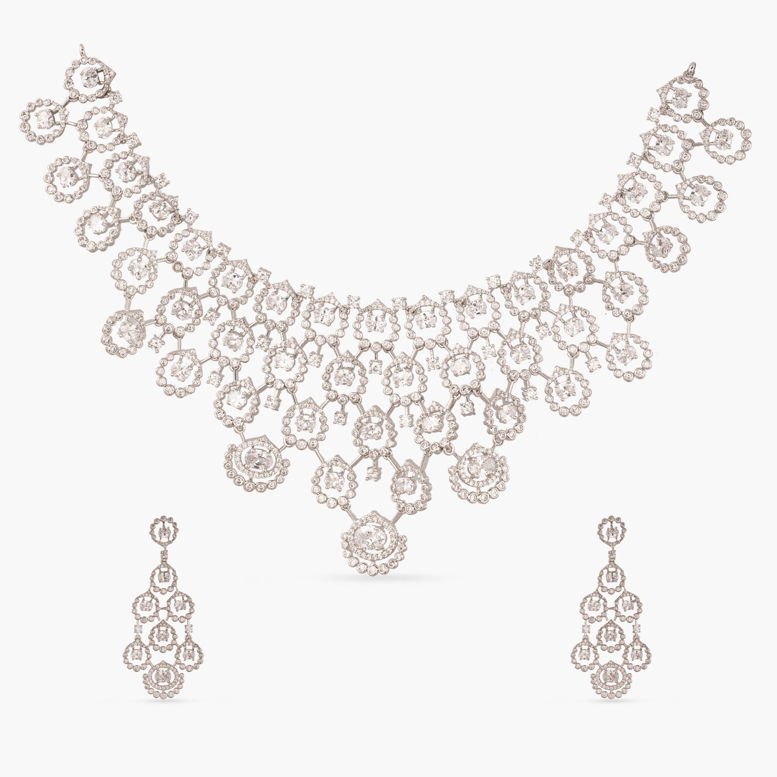 Elara Nakshatra CZ Necklace Set