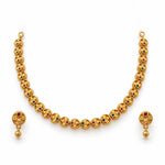 Zivara Red and Green Necklace Set