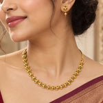 Zivara Red and Green Necklace Set