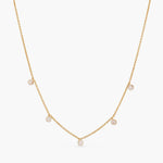 Classic CZ Charm Delicate 925 Silver Necklace
