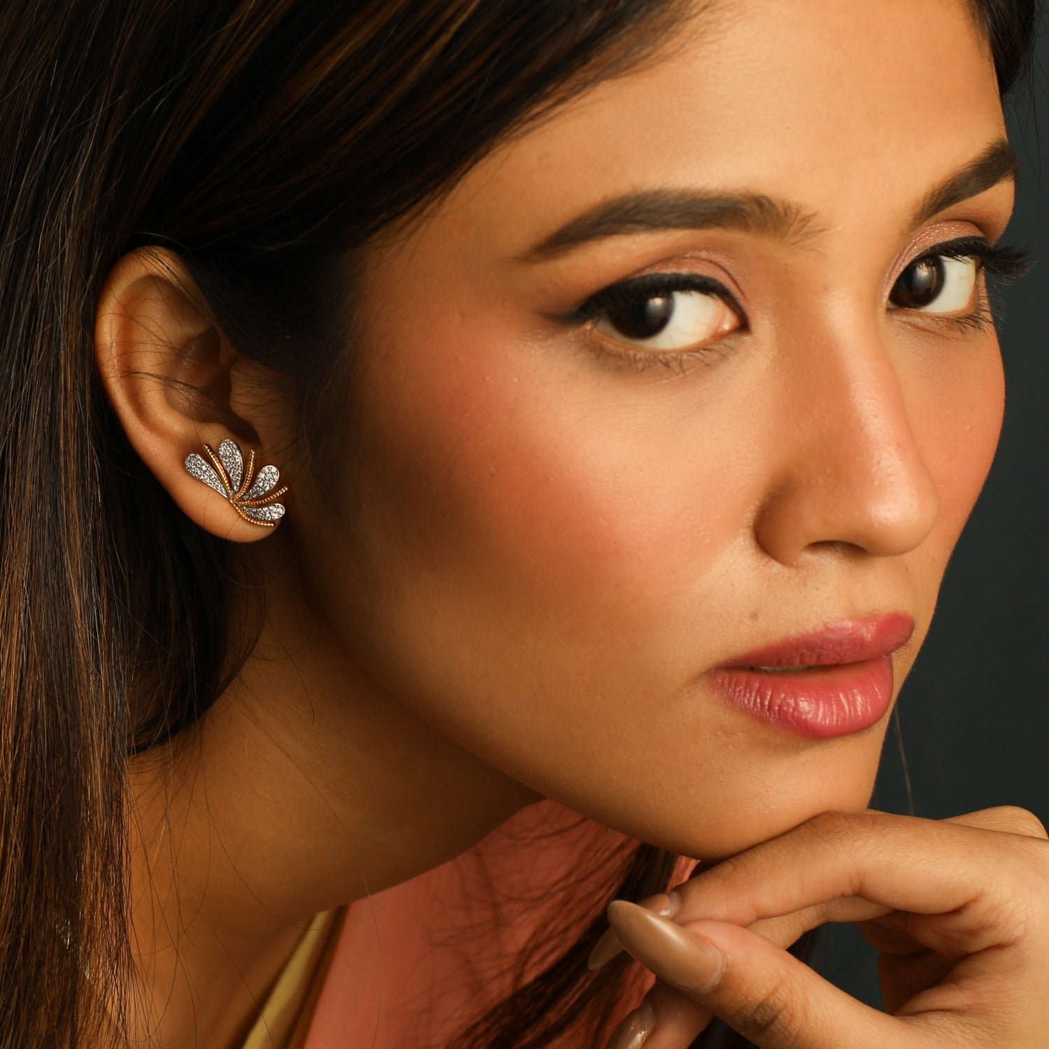 Bloom Classic CZ Delicate 925 Silver Stud Earrings