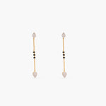 Dazzle CZ 925 Silver Mangalsutra Drop Earrings