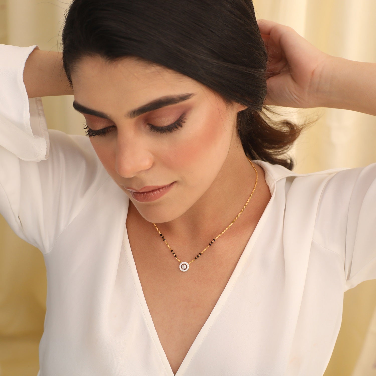 Forever Elegant CZ 925 Silver Mangalsutra