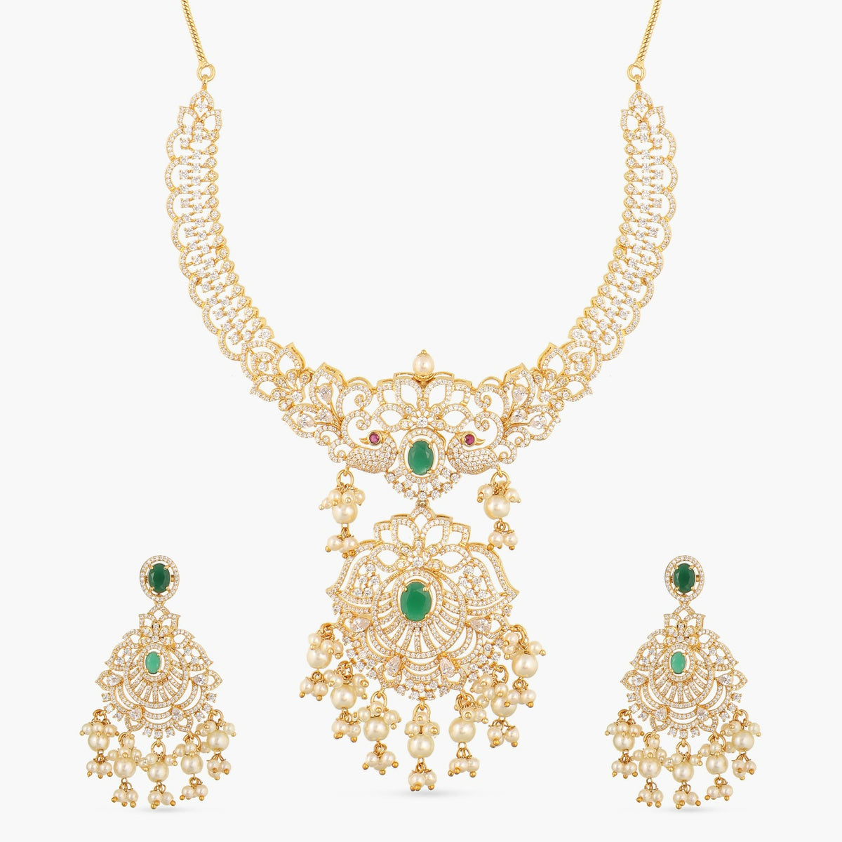 Irene Nakshatra CZ Necklace Set