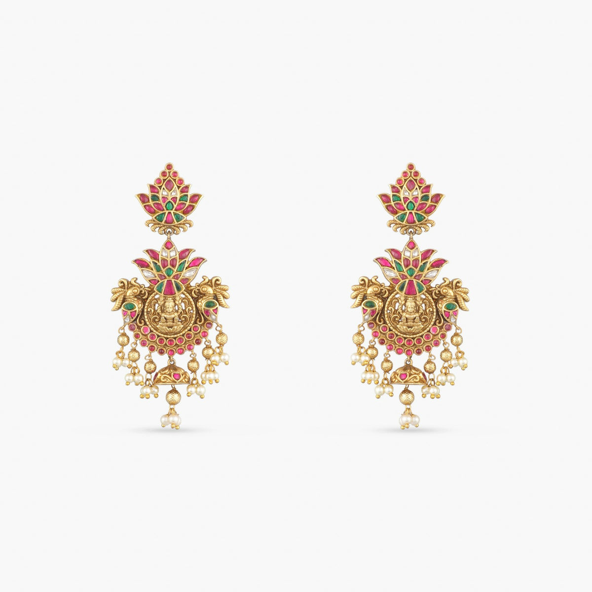 Vijaya Antique Temple Long Necklace Set