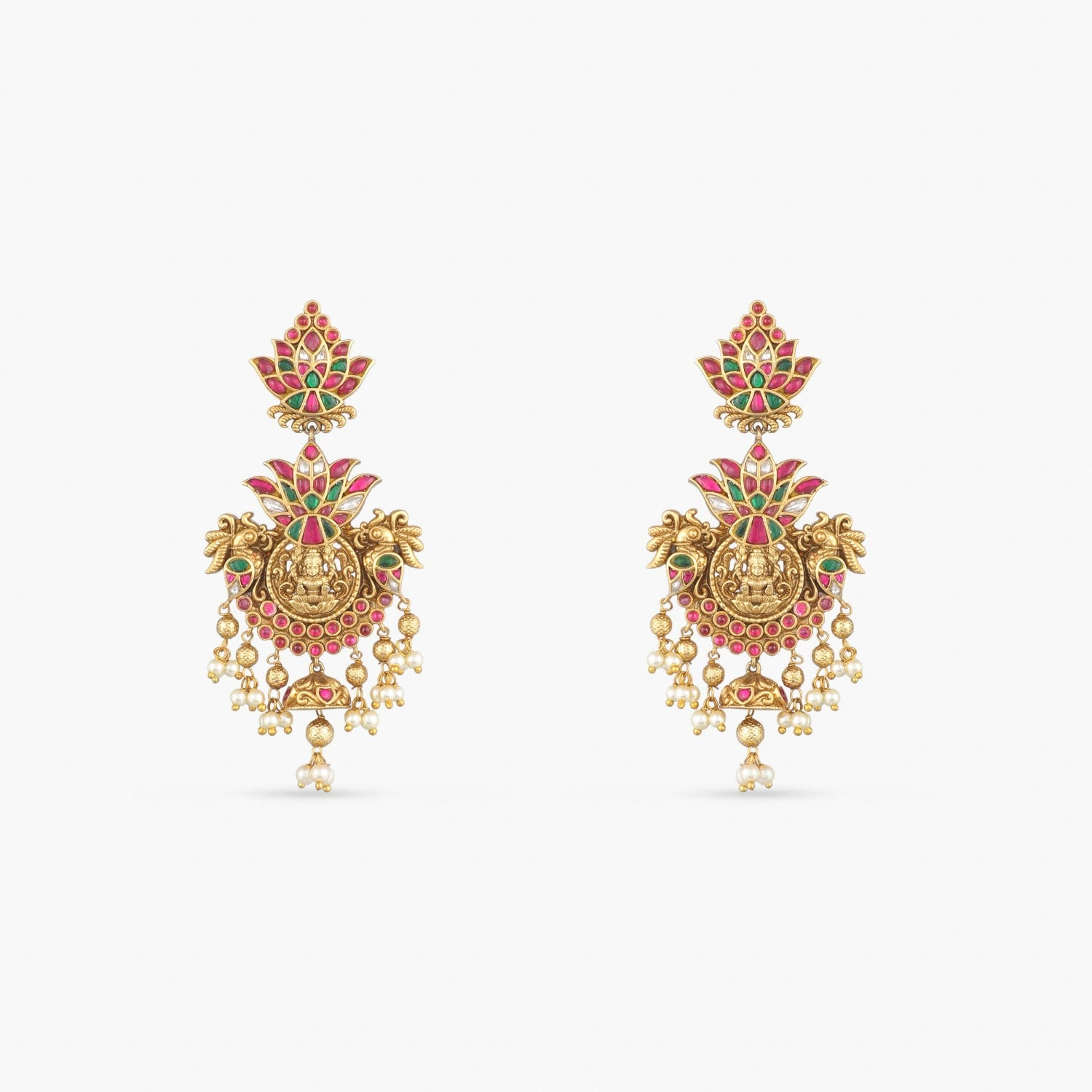 Vijaya Antique Temple Long Necklace Set