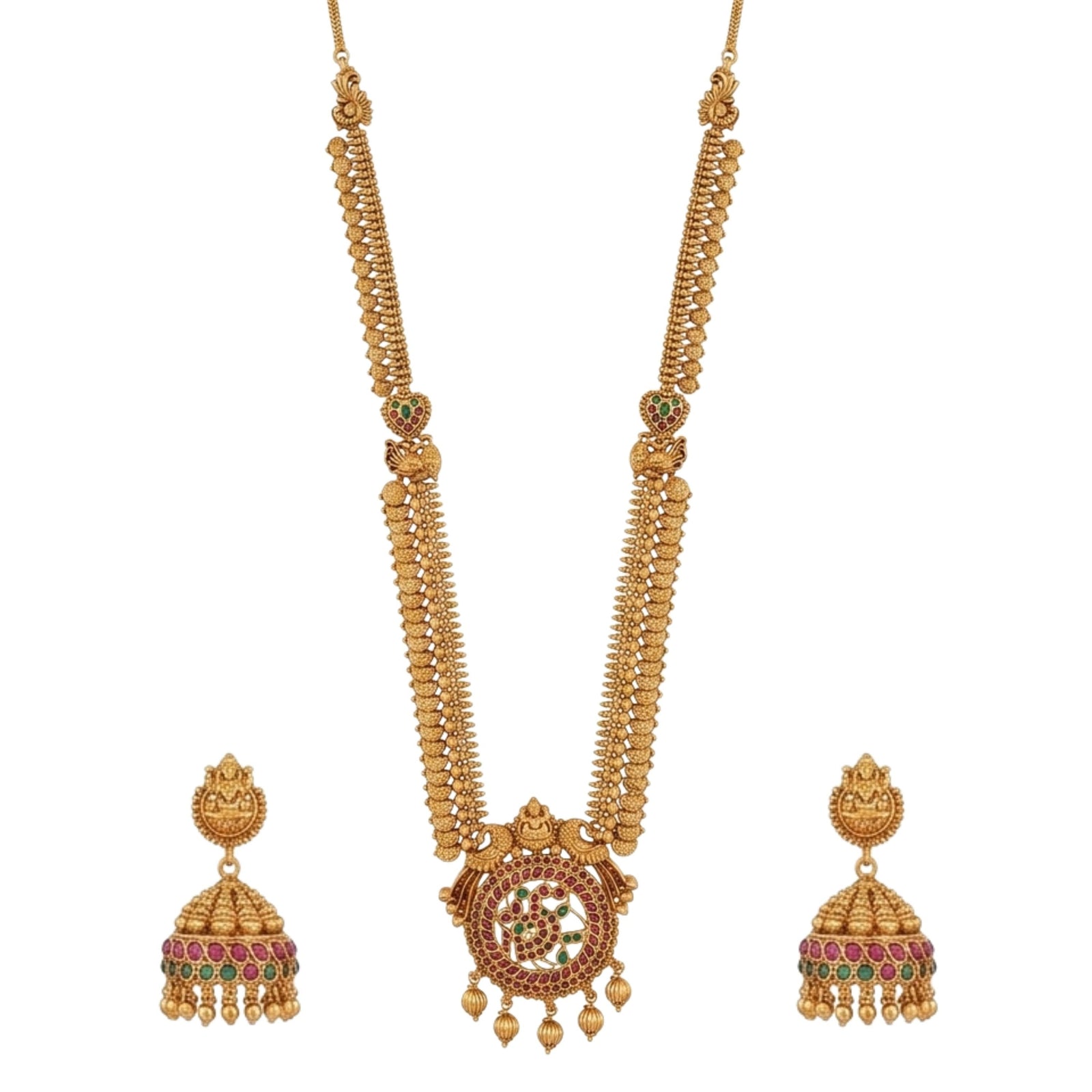 Shreyaasi Antique Long Necklace Set