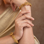 Teesta Antique Floral Bangles