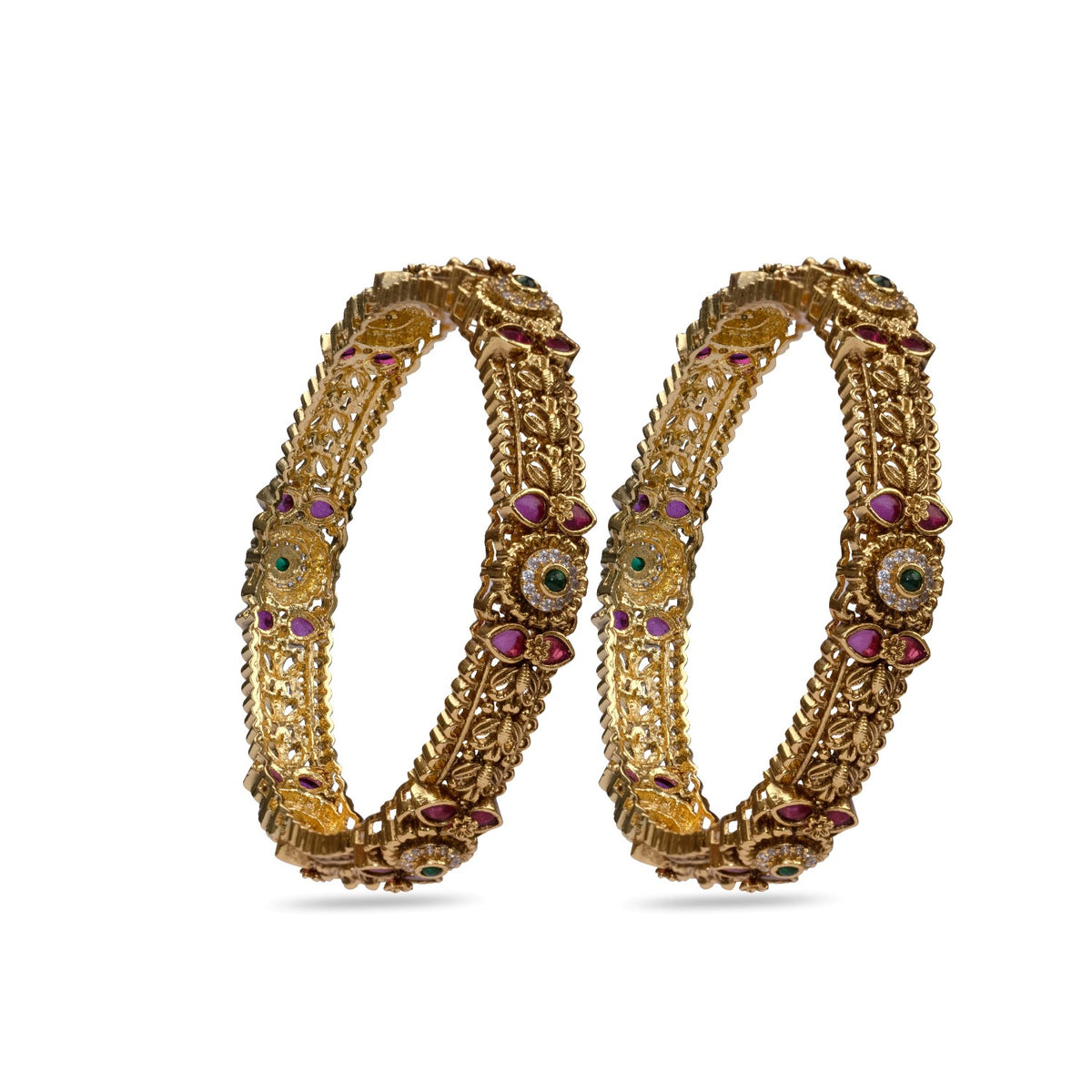 Tulasi Antique Multi Stone Bangles