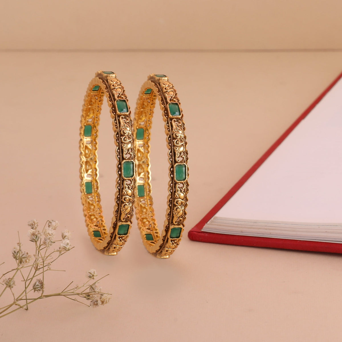 Hamsini Antique Bangles