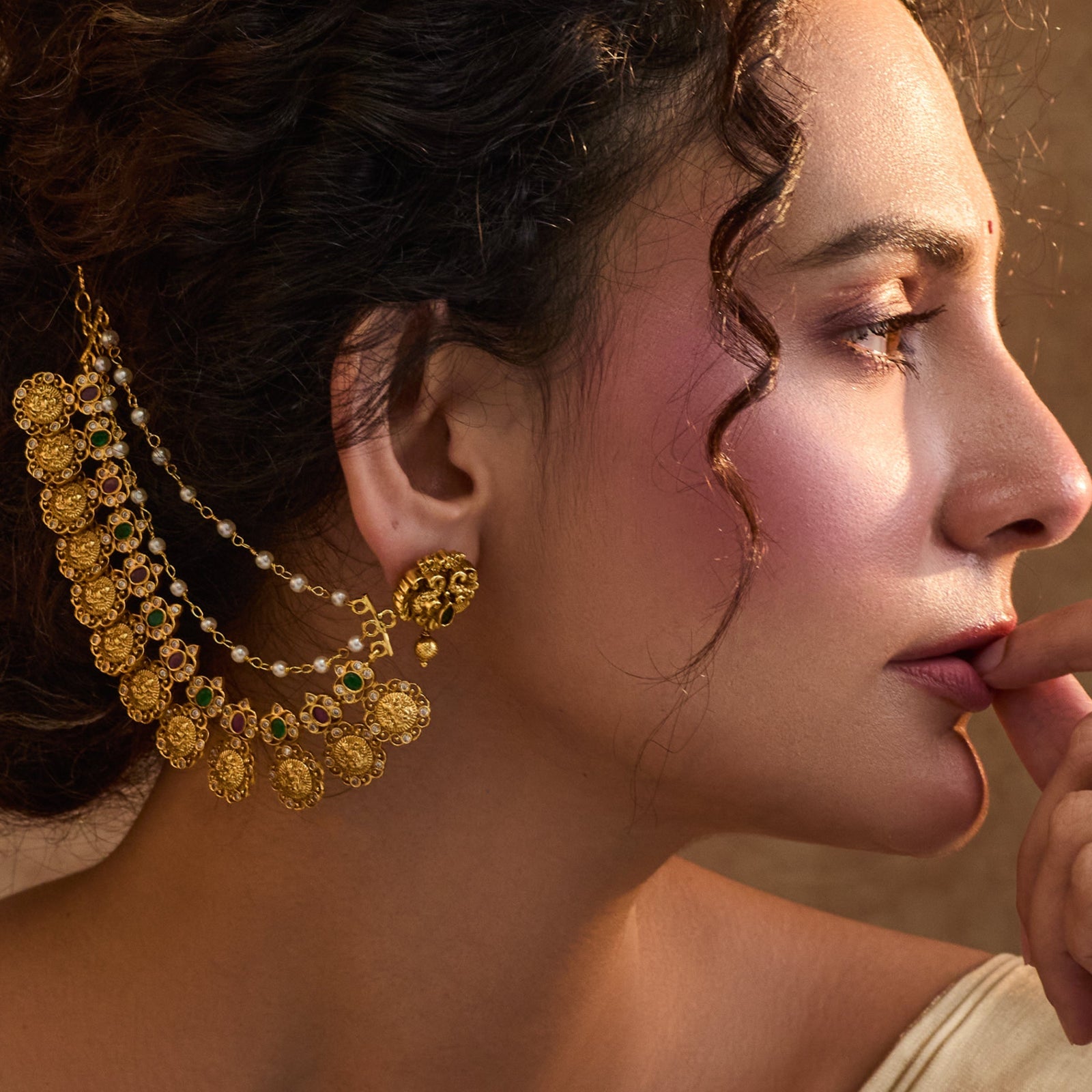 Dhriti Antique Ear Chain