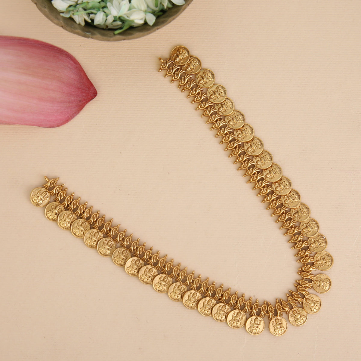 Shreshta Antique Coin Necklace Set