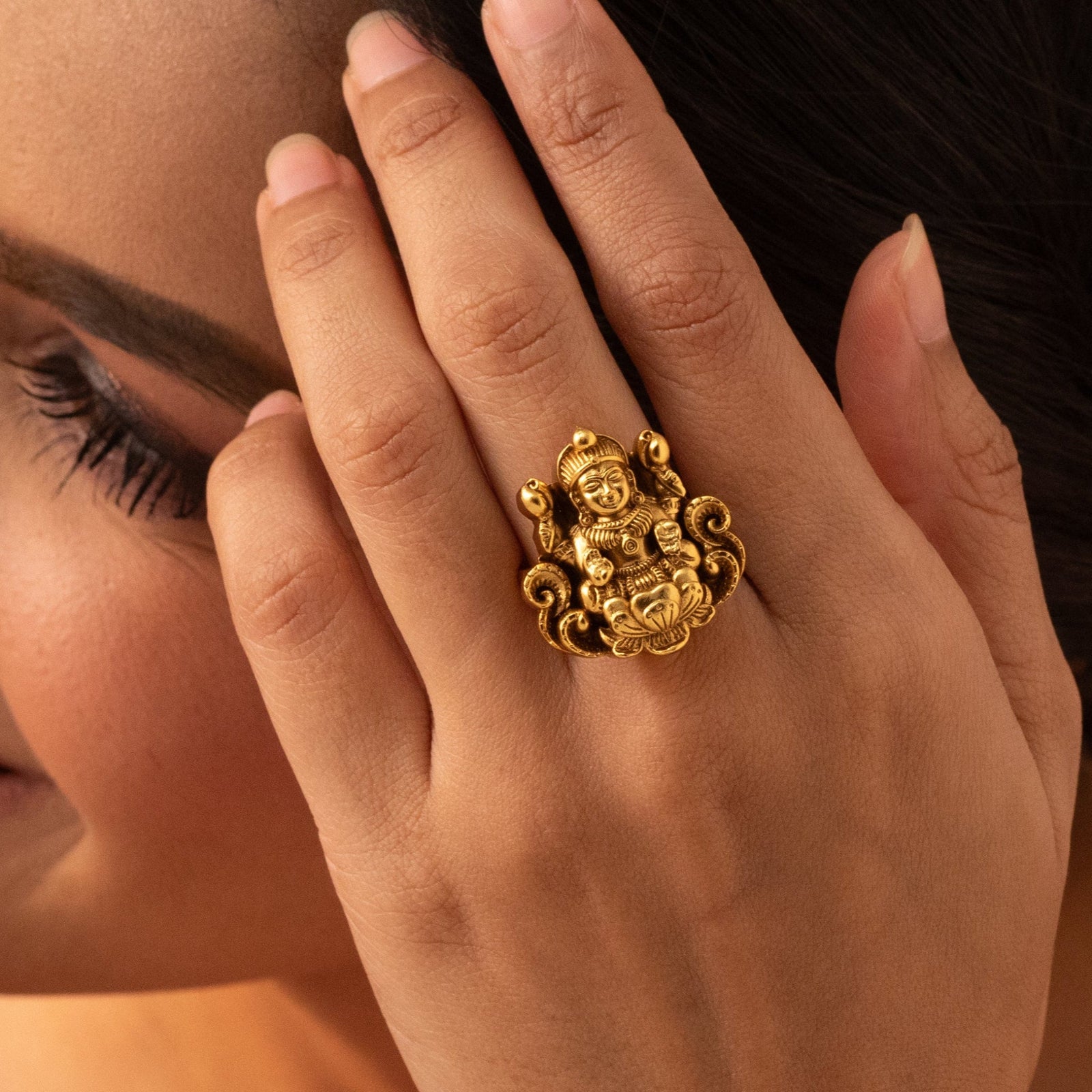 Aheli Antique Finger Ring