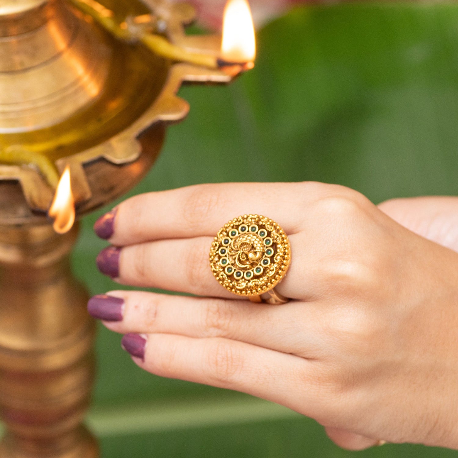 Devika Antique Finger Ring