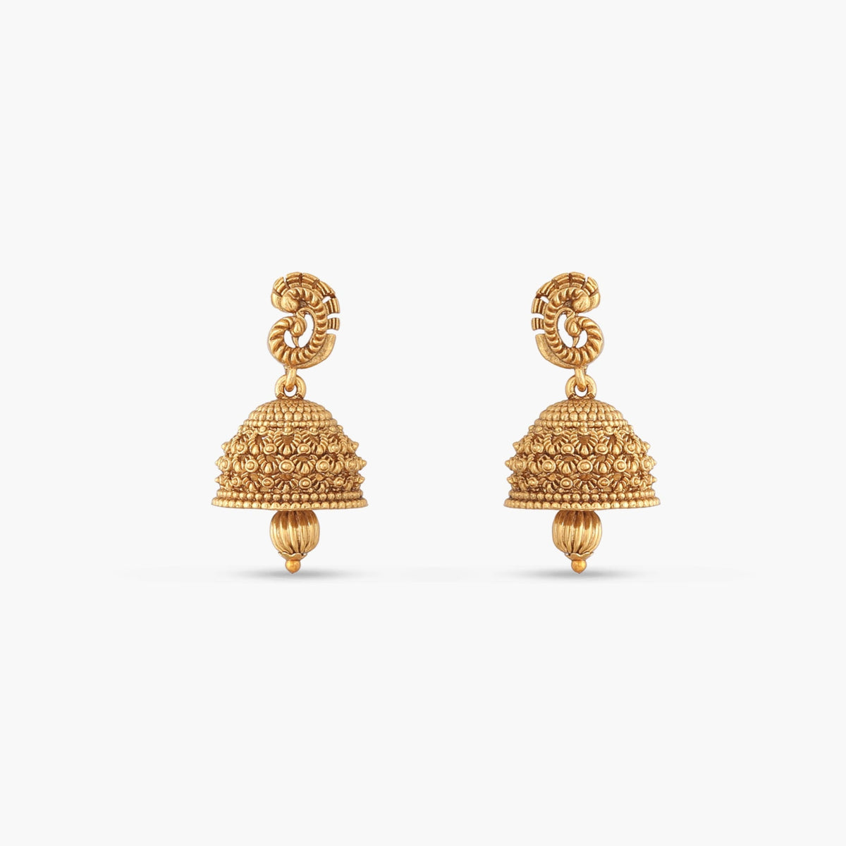 Ishita Antique Jhumka Earrings