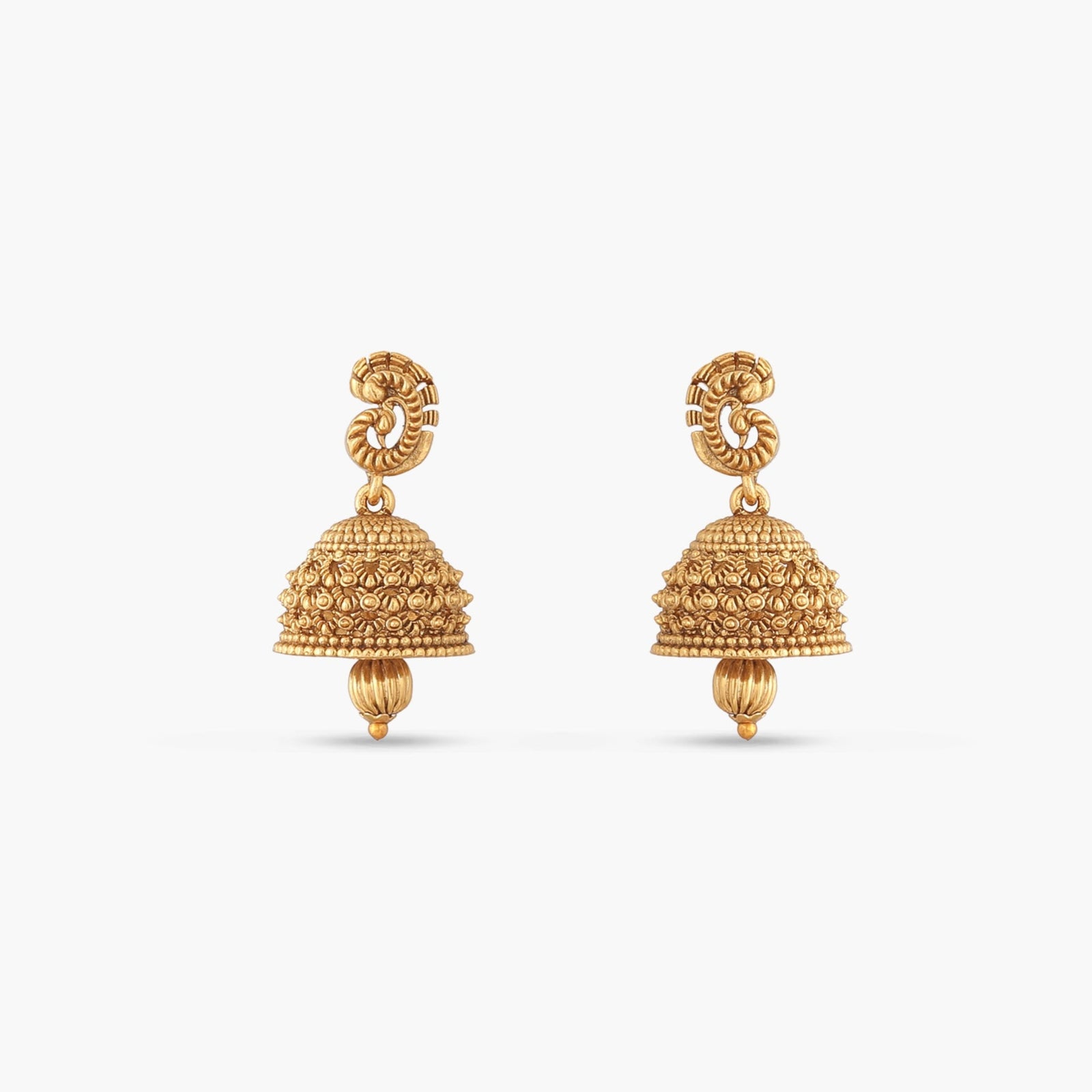 Ishita Antique Jhumka Earrings