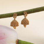 Ishita Antique Jhumka Earrings