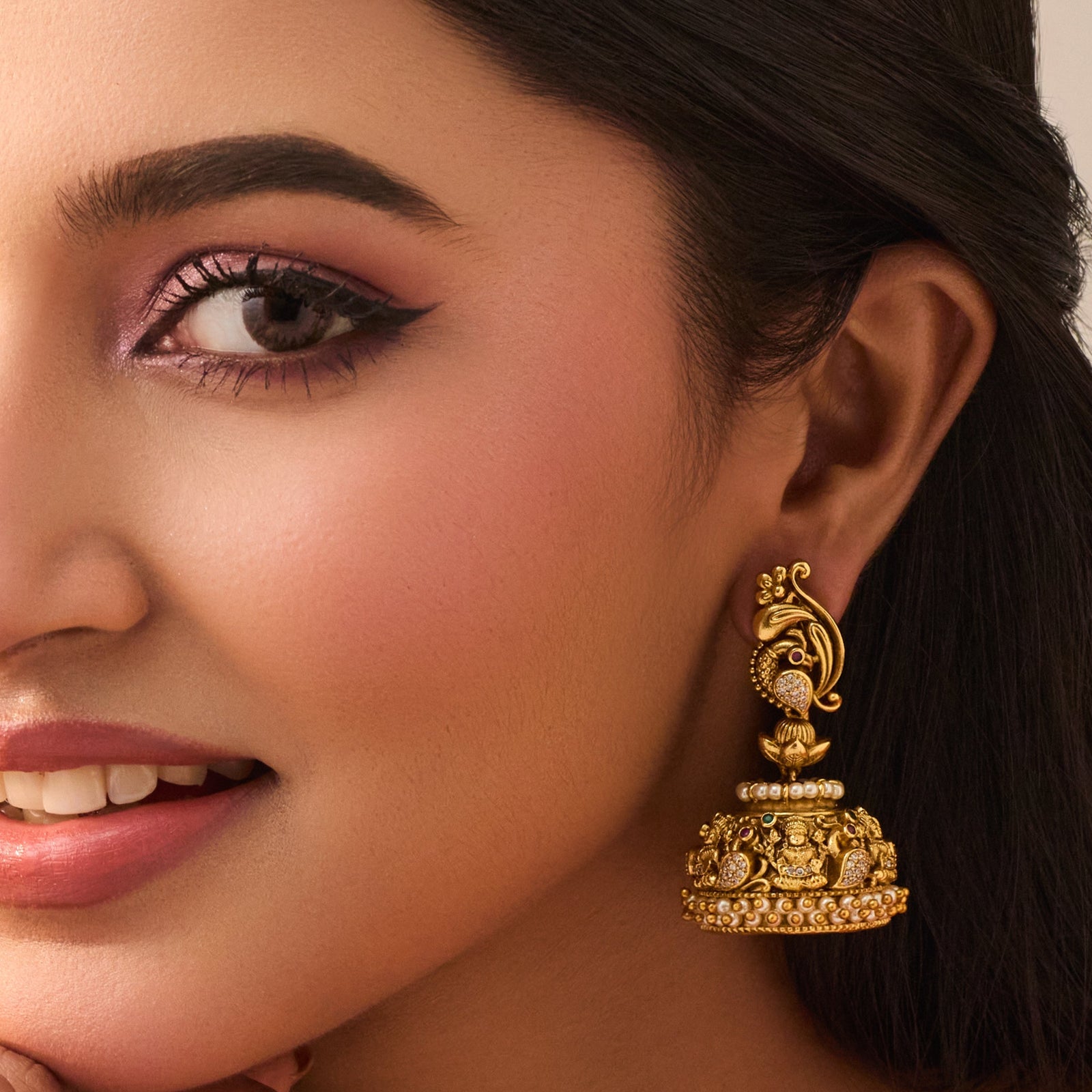 Charvi Antique Jhumka Earrings