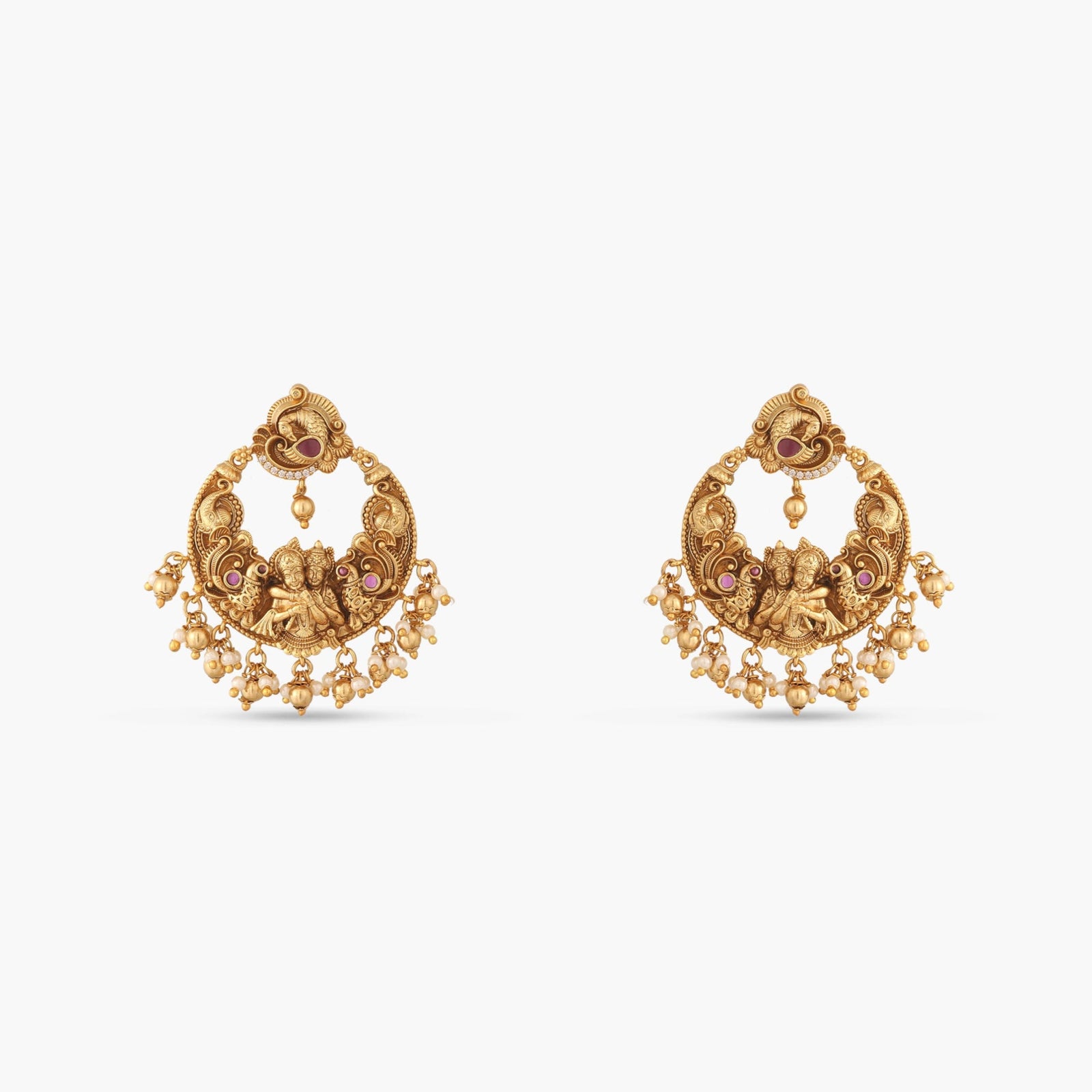 Radhiya Antique Chandbali Earrings