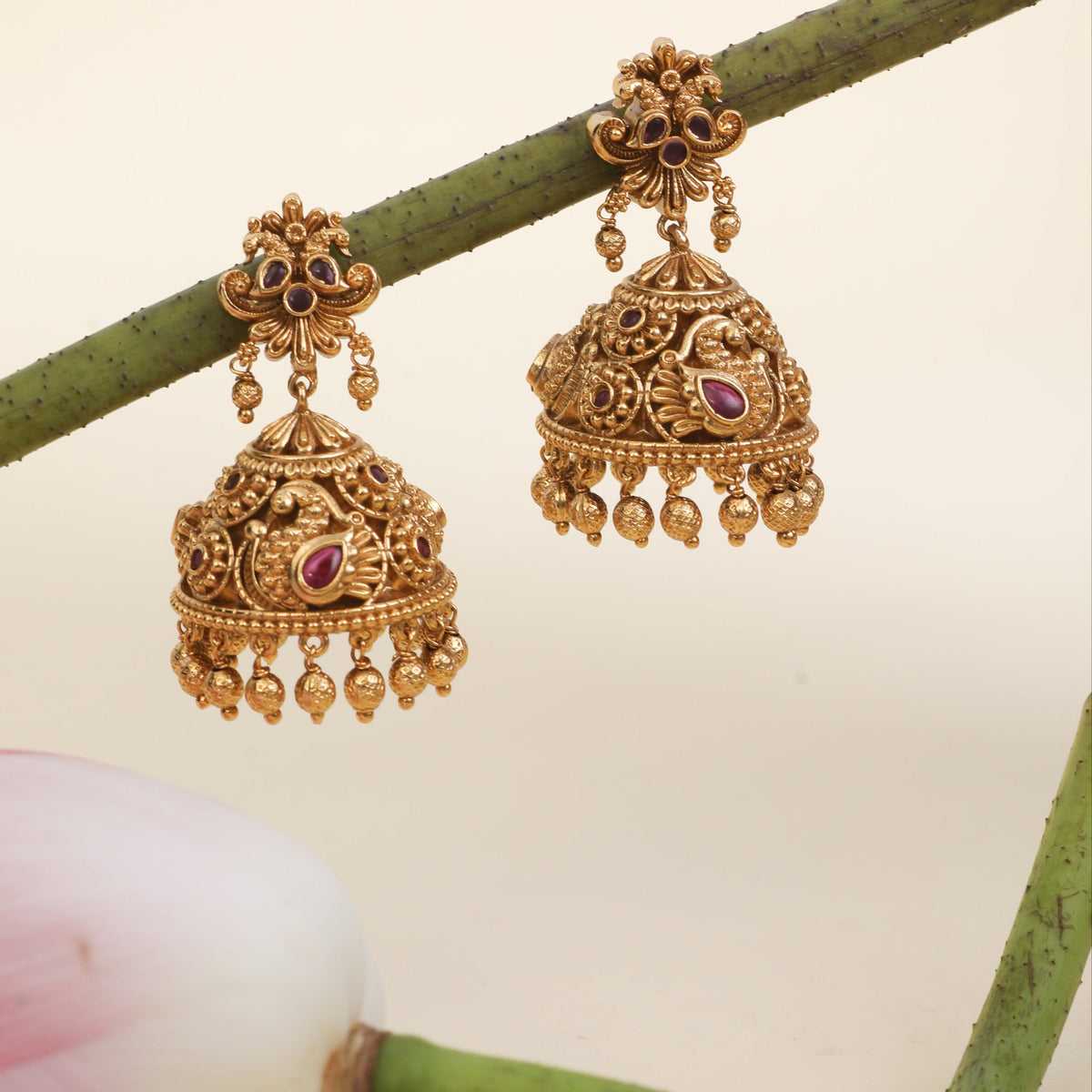 Rohini Antique Jhumka Earrings