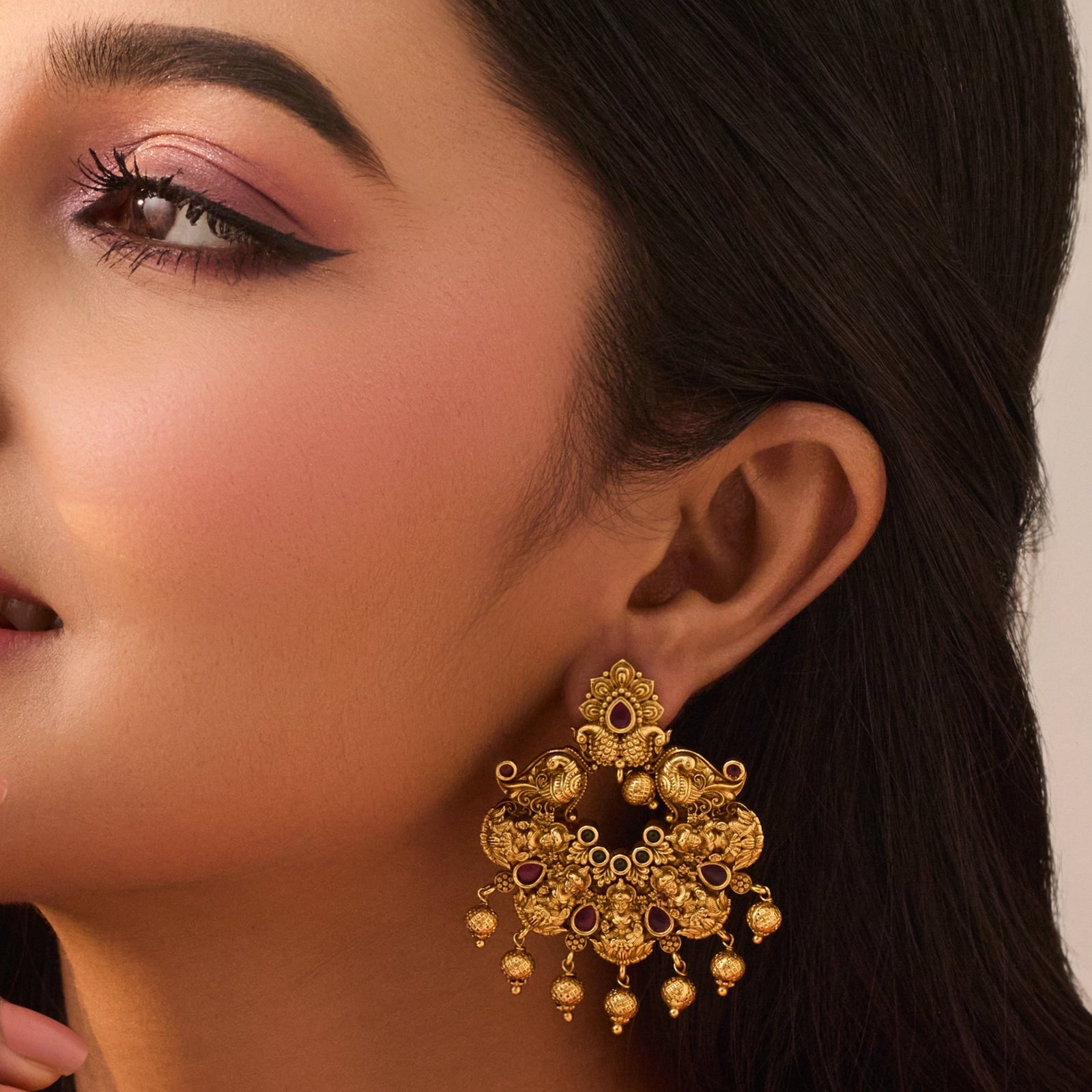 Anvitha Antique Chandbali Earrings