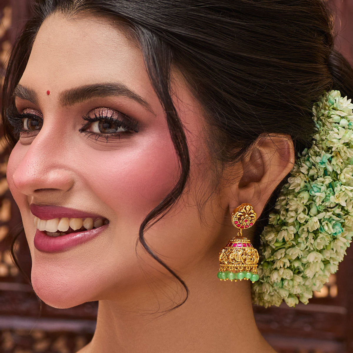 Aashrita Antique Jhumka Earrings