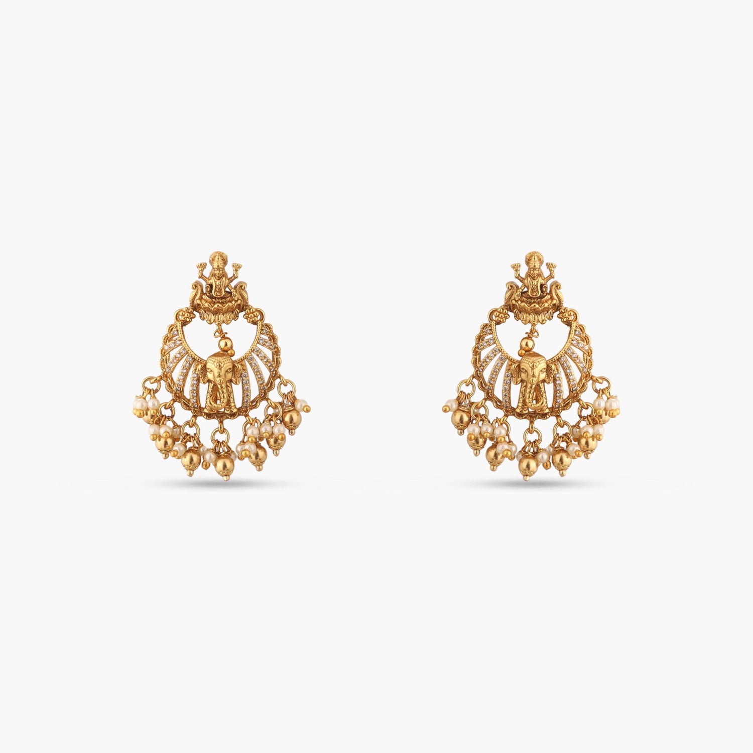 Ratri Antique Chandbali Earrings