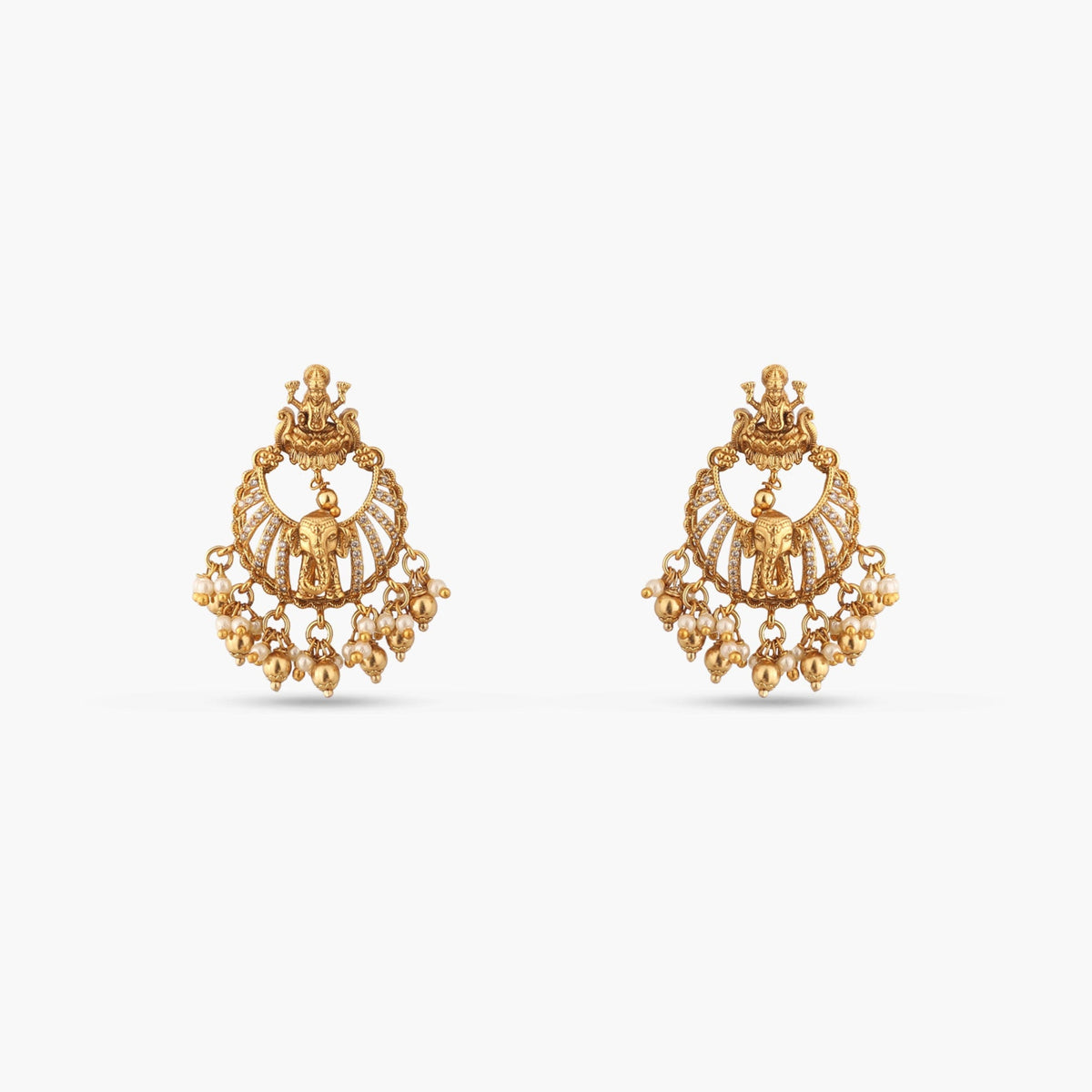 Ratri Antique Chandbali Earrings