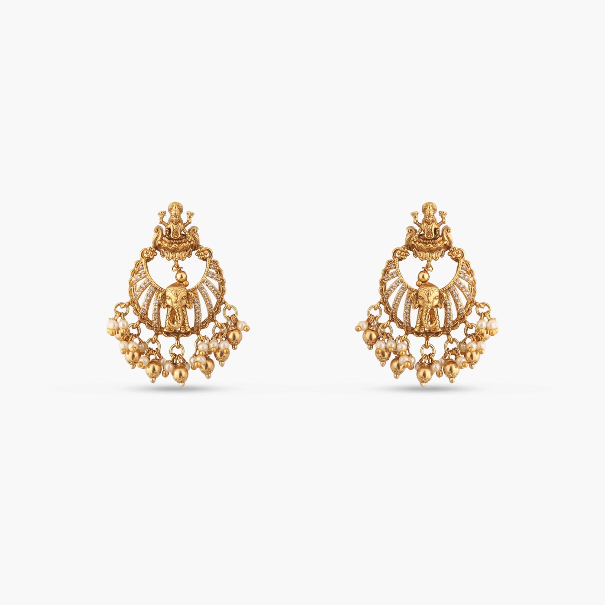 Ratri Antique Chandbali Earrings