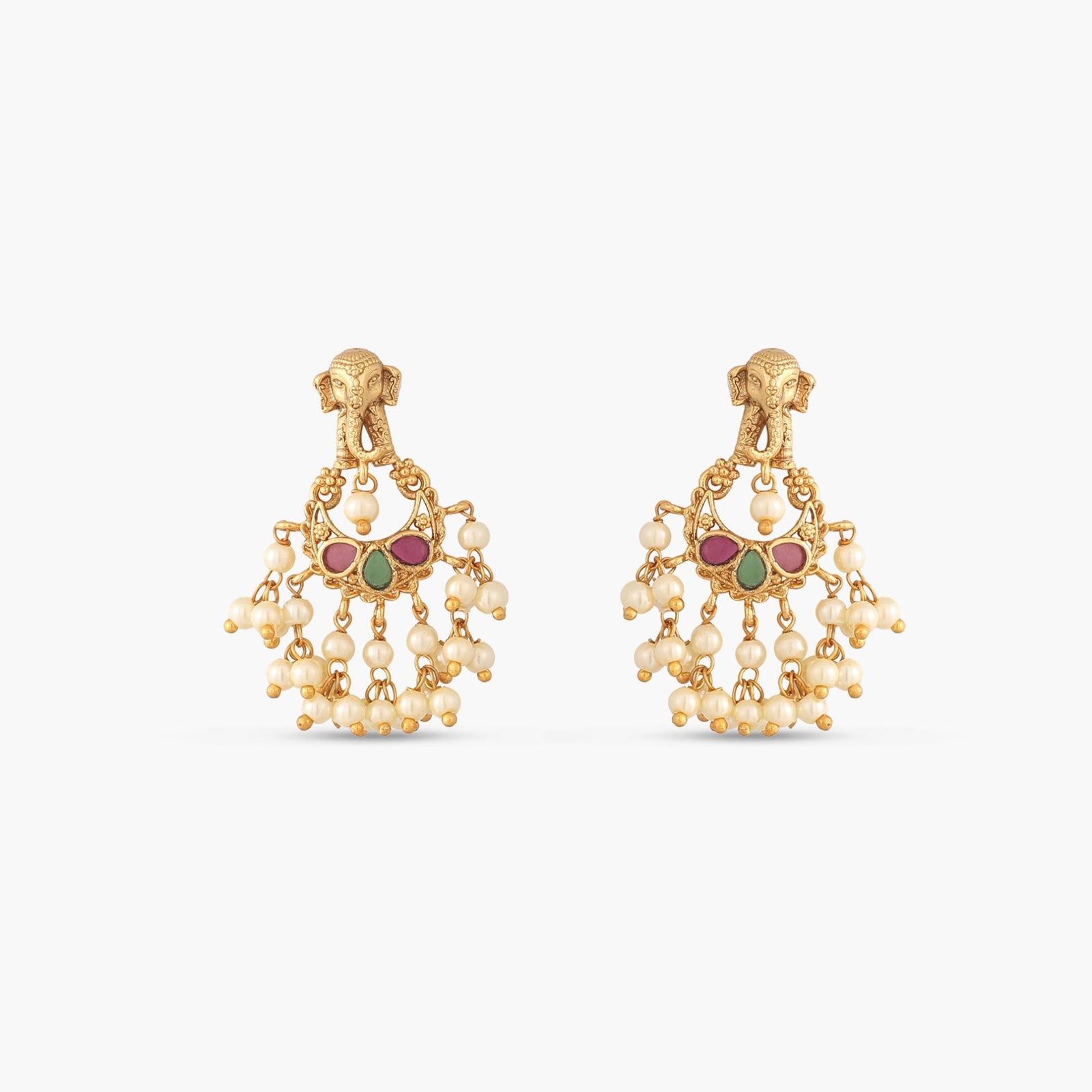 Meghna Antique Chandbali Earrings