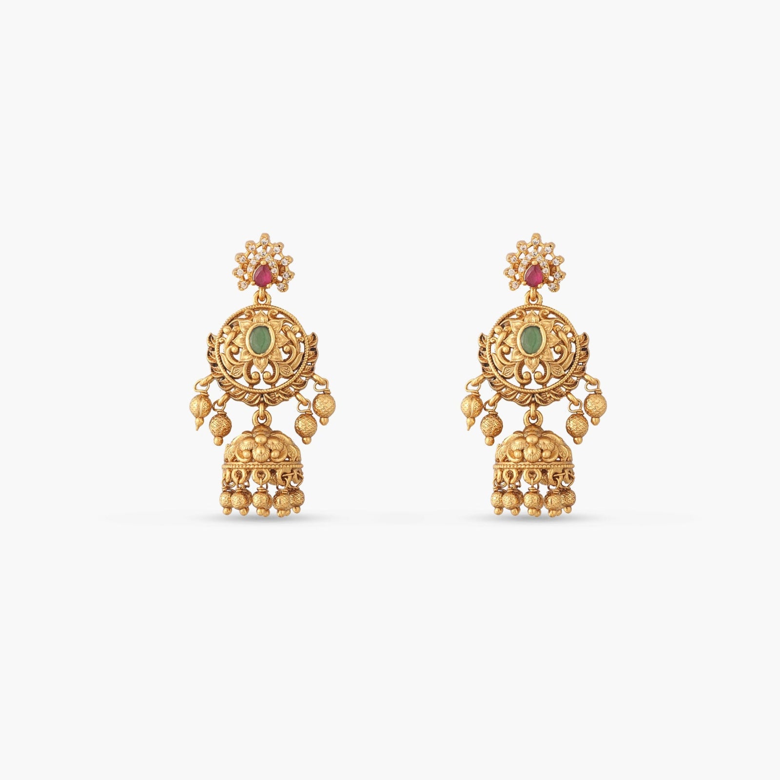 Amara Antique Jhumka Earrings