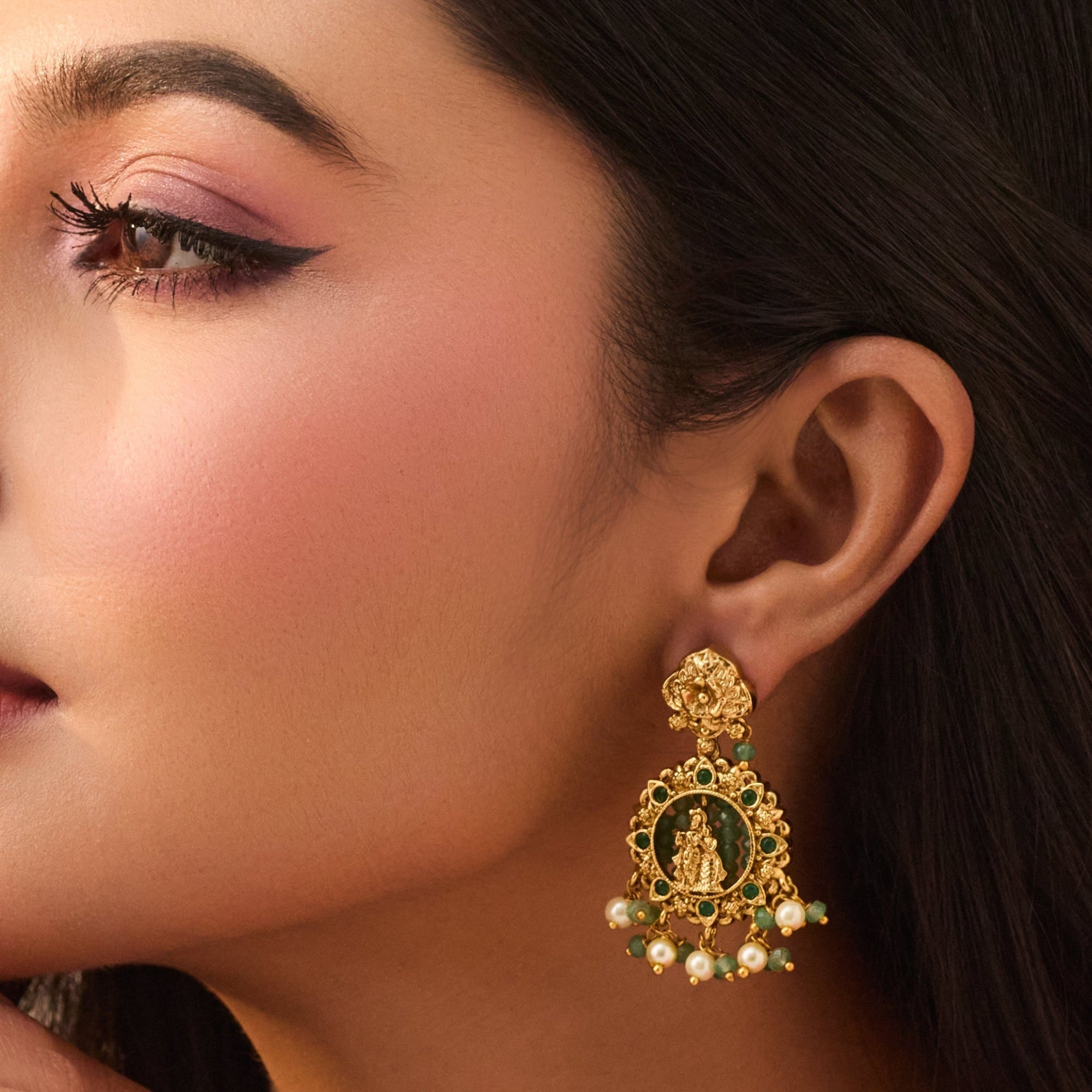 Muralika Antique Drop Earrings