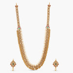 Mrinalini Antique Coin Long Necklace Set