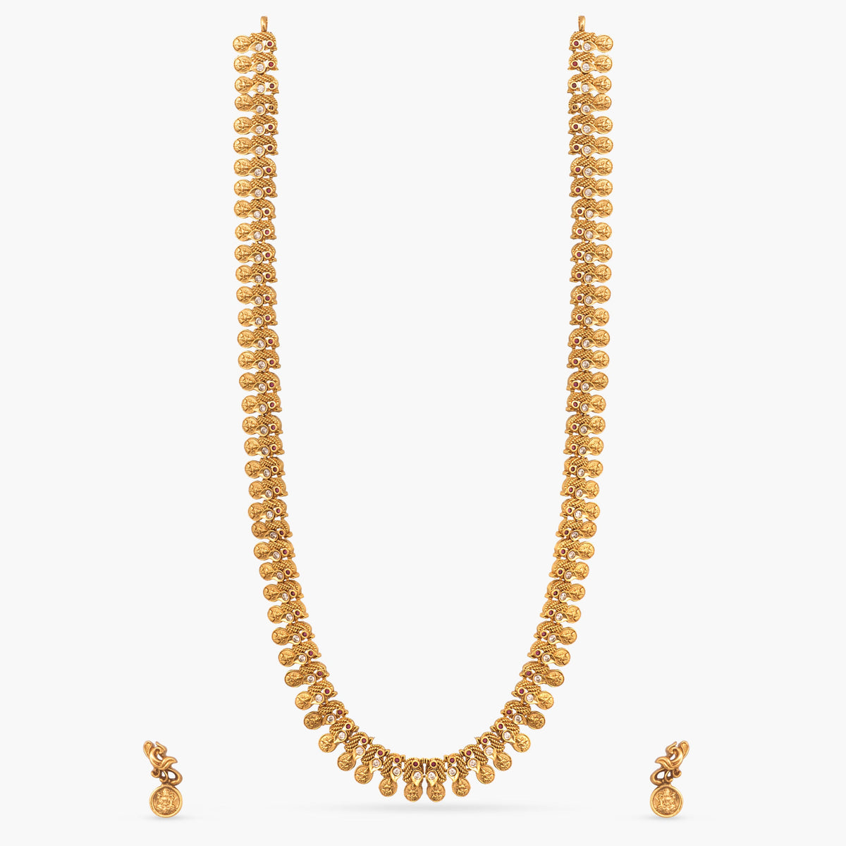 Varnika Antique Coin Long Necklace Set