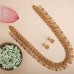 Saanvi Antique Coin Long Necklace Set