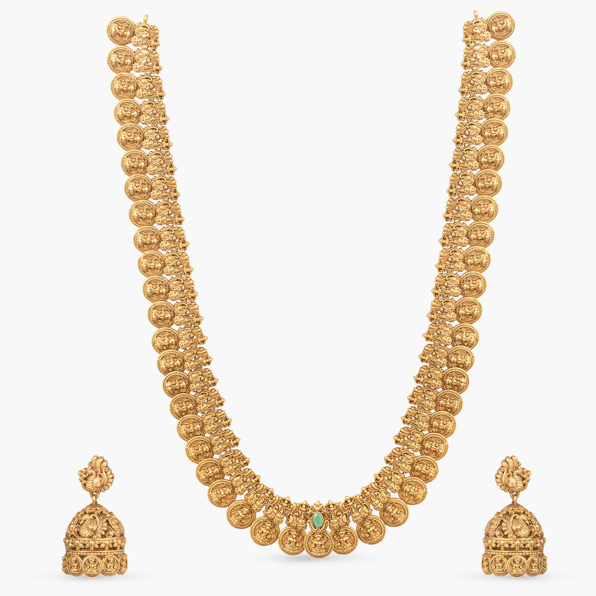 Harinika Coin Long Necklace Set