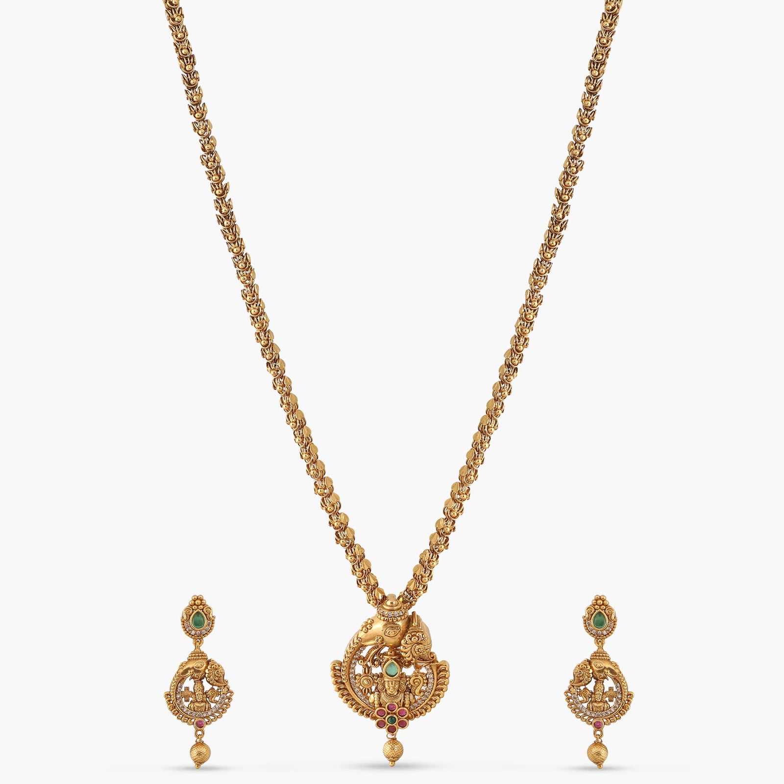 Kriti Antique Pendant Set