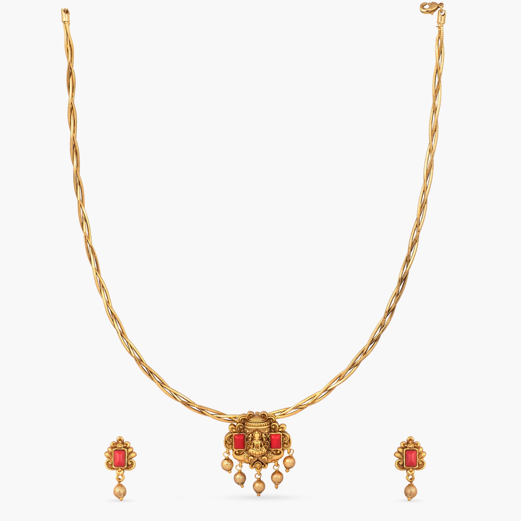 Ruchira Antique Pendant Set