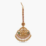 Ashoklata Red Green Antique Maang Tikka
