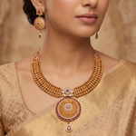 Noorani Antique Red Necklace Set