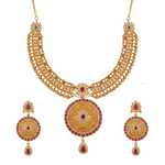 Noorani Antique Red Necklace Set
